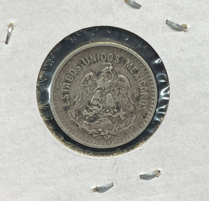 1906 Mexico 10 Centavos Silver Coin Great Condition High Value