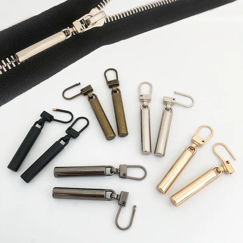 4 PCS Detachable Zipper Pull Replacement Zippers Pull Tabs Zipper Sliders Repair