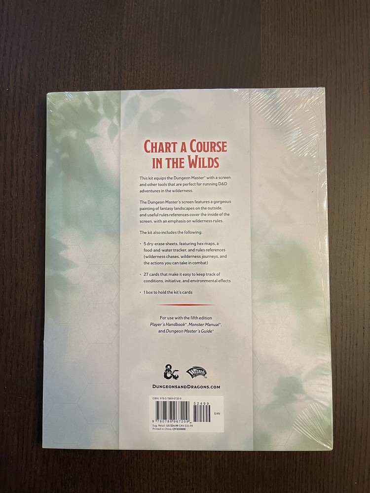 Dungeons & Dragons Dungeon Master's Screen Wilderness Kit (D&D Accessories)