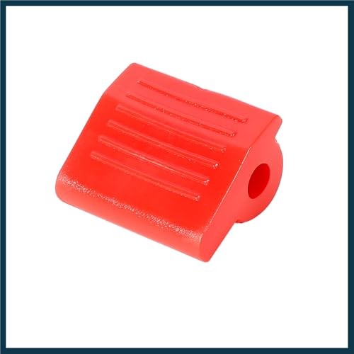 2pcs Universal Red Gear Shift Shifter Case Boot Protector Cover Rubber Pad