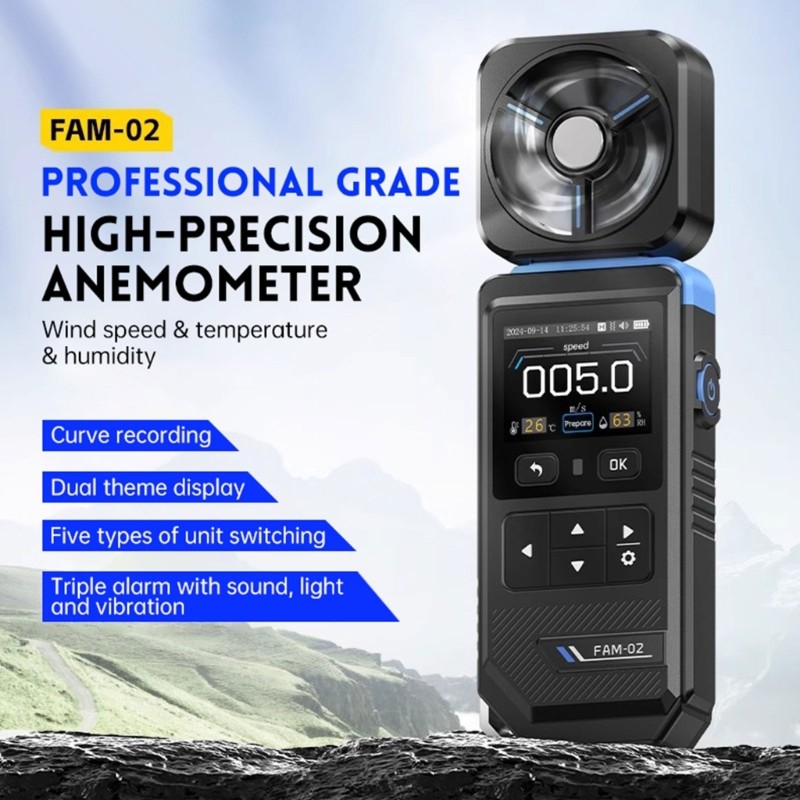 Pocket Size Wind Speed Gauge Digital Wind Meter Anemometer Airflows Meter