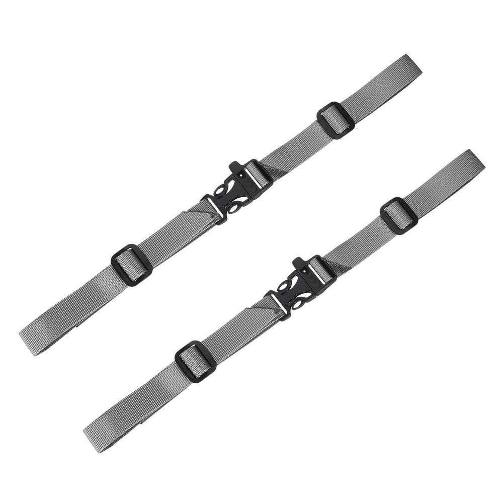 Backpack Chest Strap [2PCS] - with Hollow Emergency Whistle Buckle - [Grey]