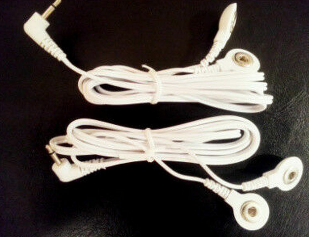 Small Replacement Massage Pads (30) + Cables for ELIKING Digital Massager