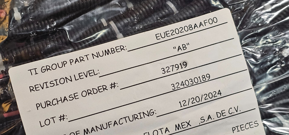 (QTY 5) TI Group 16" Wire Harness Assembly, Black EUE20208AAF00