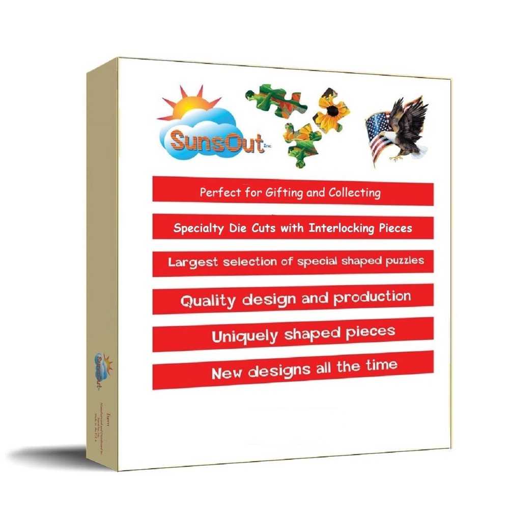 SunsOut Easter Eggs 500 pc Round Easter Jigsaw Puzzle