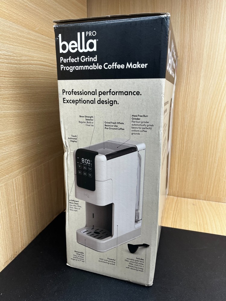 bella PRO - Perfect Grind Programmable Single-Serve Coffee Maker with Integra...
