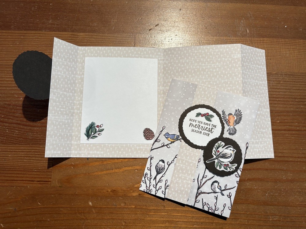 Locking Front Christmas Card Stampin' Up! with Envelope