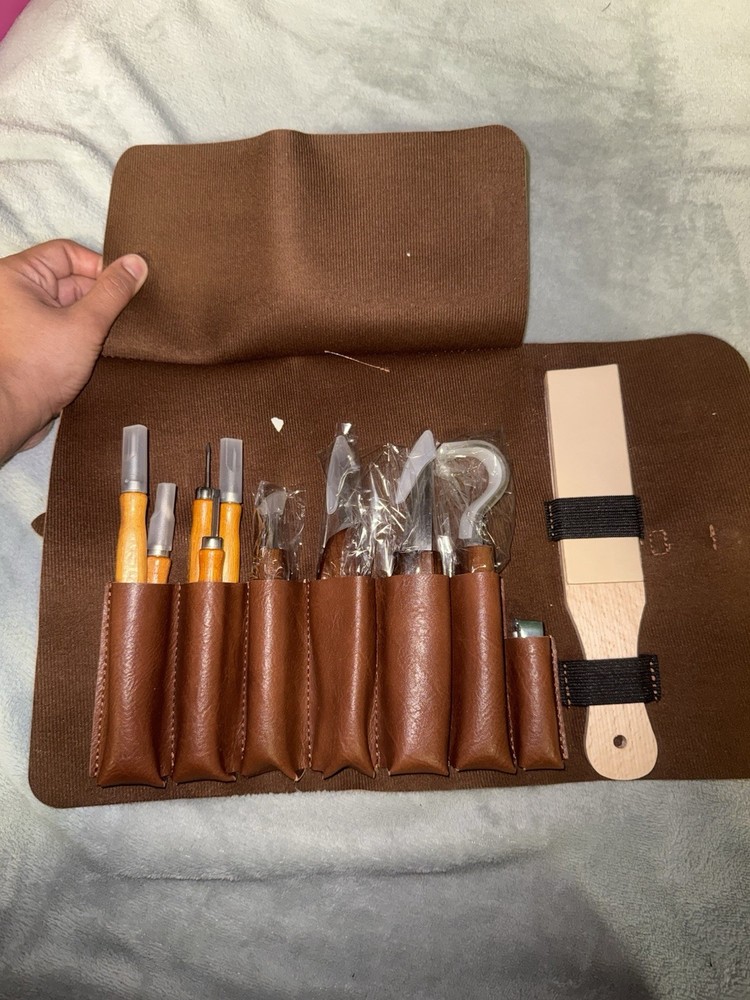 Wood Carving Tools Set with Storage Bag Kernowo