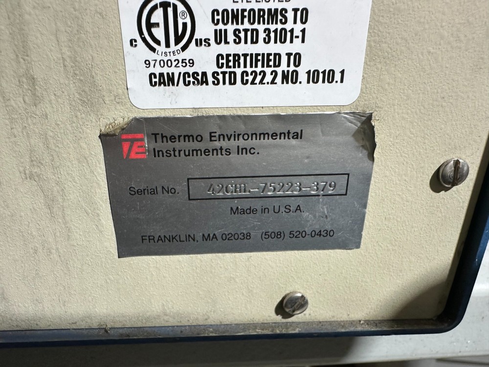 THERMO 42C NO-NO2-NOx ANALYZER HIGH LEVEL