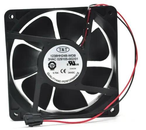 1PCS ABB fan 1238HH24B-WDB 3HAC 029105-002/01 24V 0.70A 12CM 2wire Free deliver