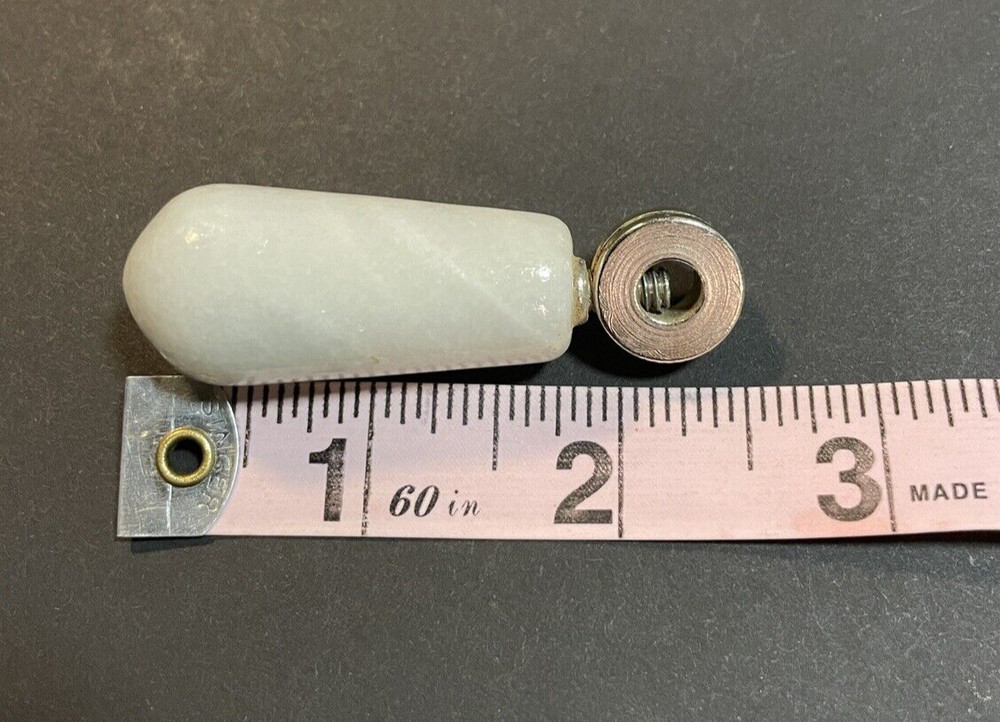 Vintage White Marble Quartz Faucet Handle Knob