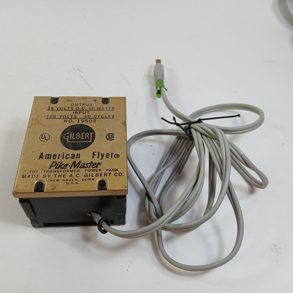 Gilbert American Flyer Pike Master Train DC Power Pack Transformer