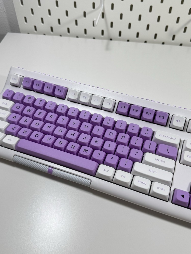 EPOMAKER BRICK 87 Mechanical Keyboard Wired Purple White