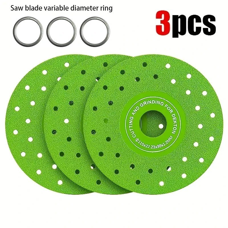 3PCS Rock Plate Flat Grinding Blade Tile Chamfering Cutting Sanding Blade Tool.