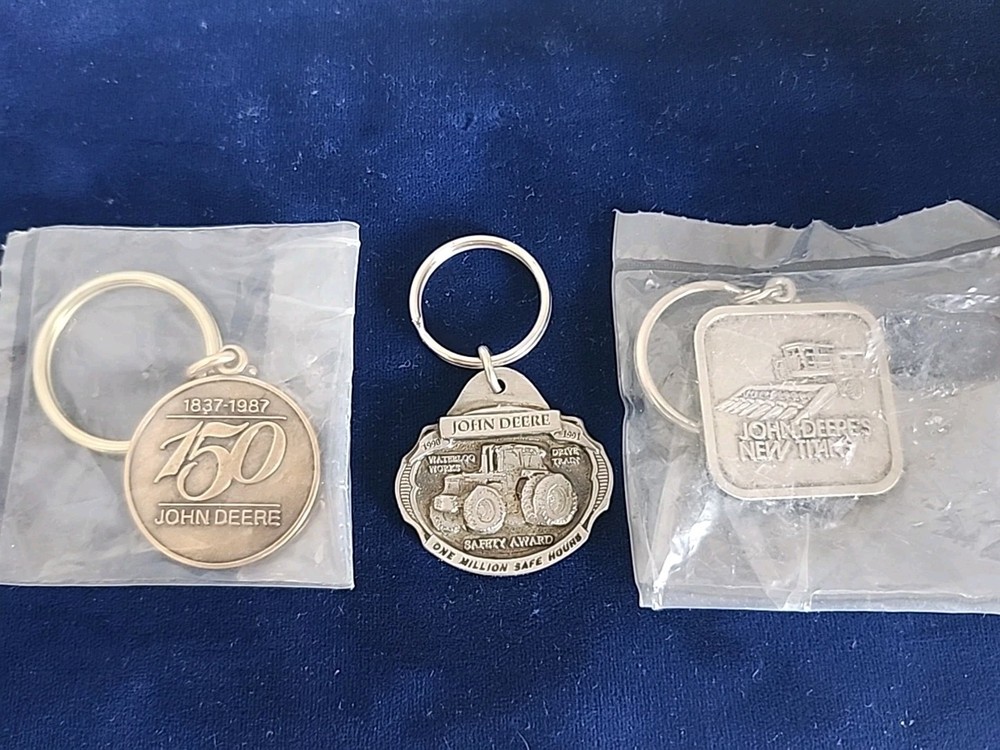 VTG. 3 PC ASST'D" John Deere " Keychain'S