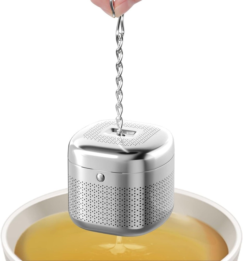 2 Pack Tea Strainer – Stainless Steel Mesh Infuser for Loose Leaf Tea & Her3
