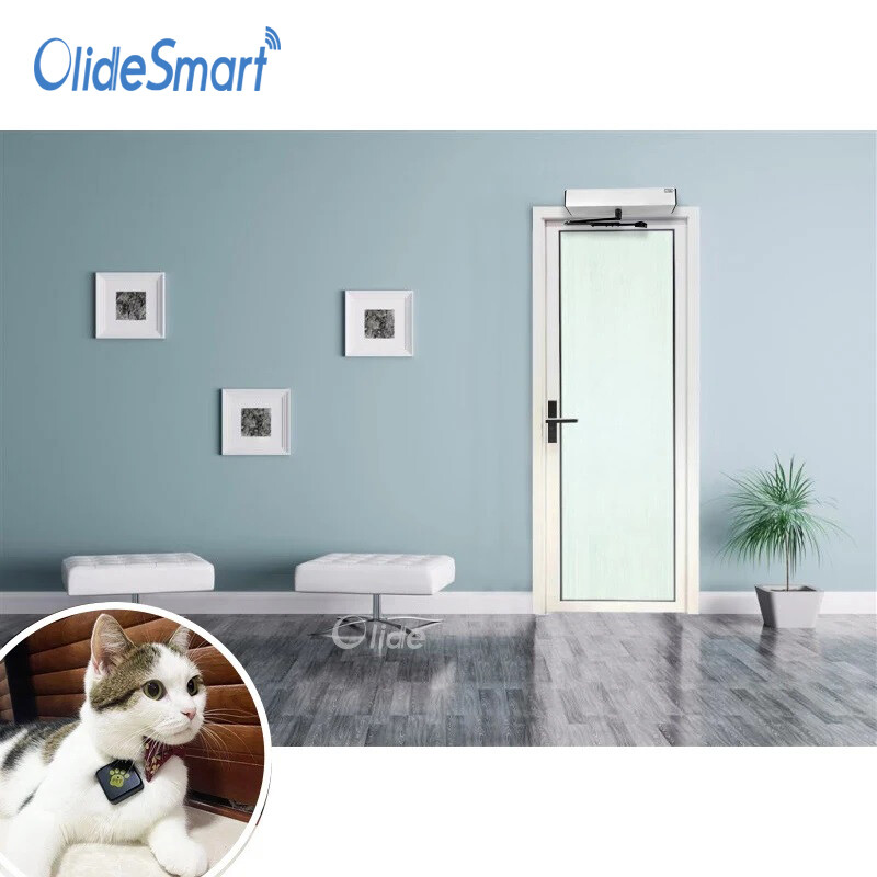 Olide-120B Non-Contact Automatic Pet Door Operator with Smart RFID Tags