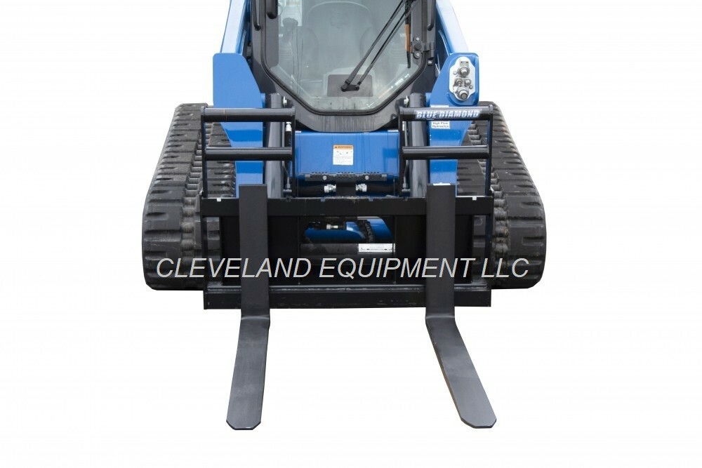 48" BLUE DIAMOND PALLET FORKS FRAME ATTACHMENT Skid Steer Loader 10,000# Class 3
