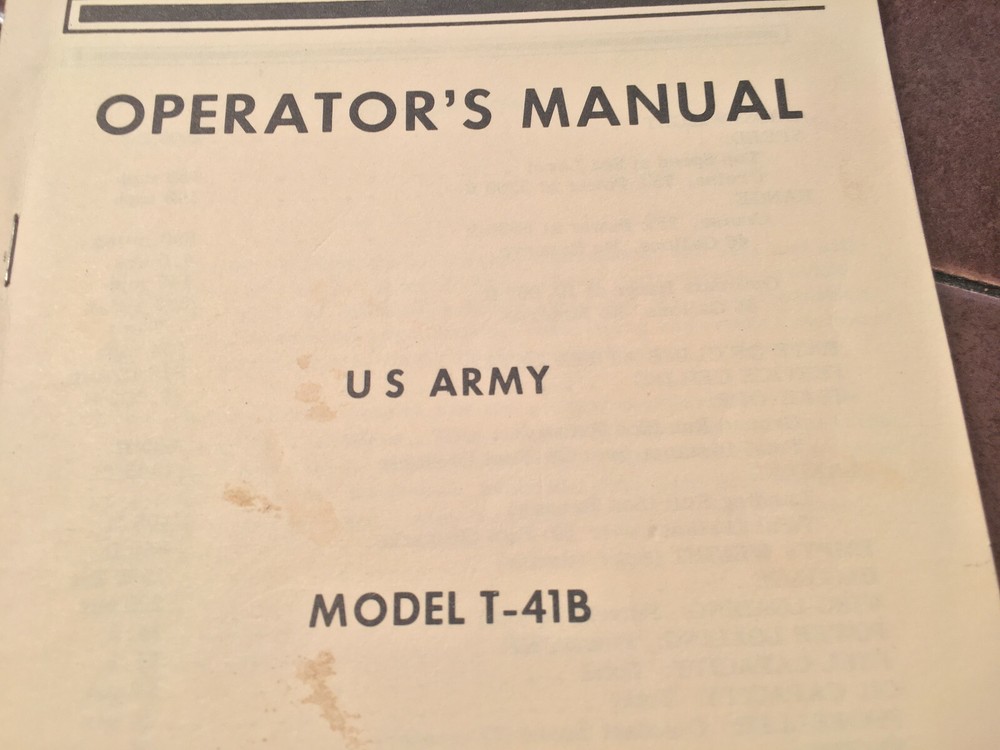 Cessna Army T-41B Mescalero R172E Operator's Manual