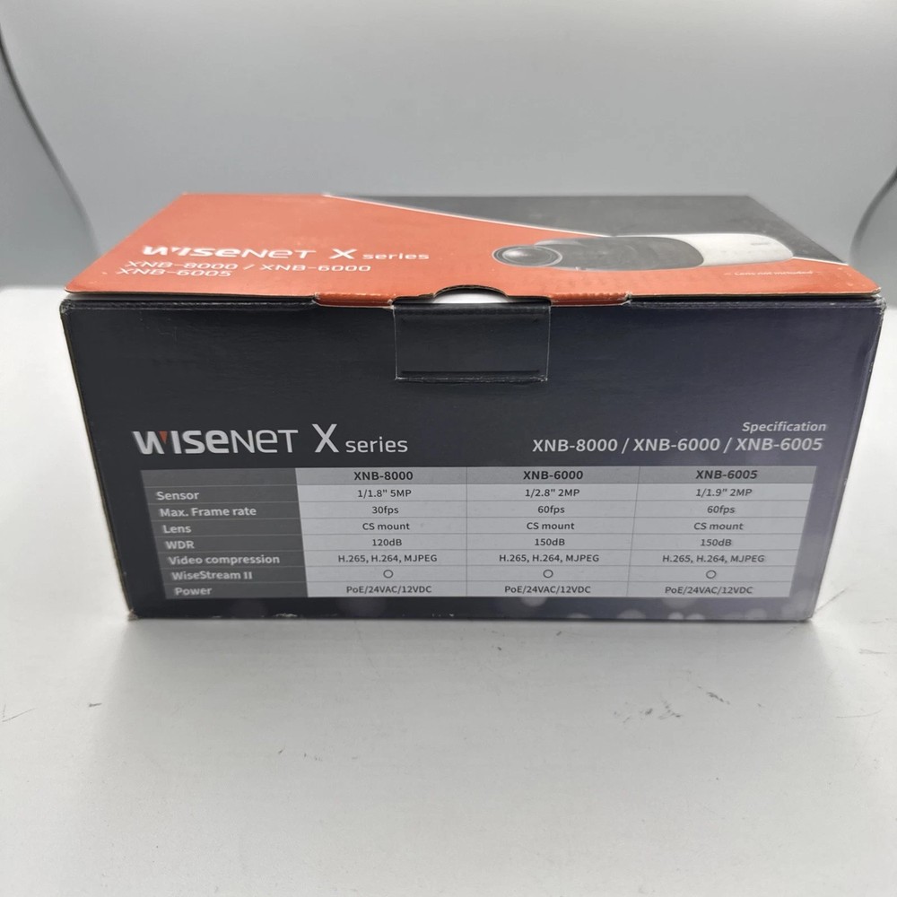 Hanwha XNB-8000 Network Camera Module – 5MP Professional Imaging Unit, BNIB