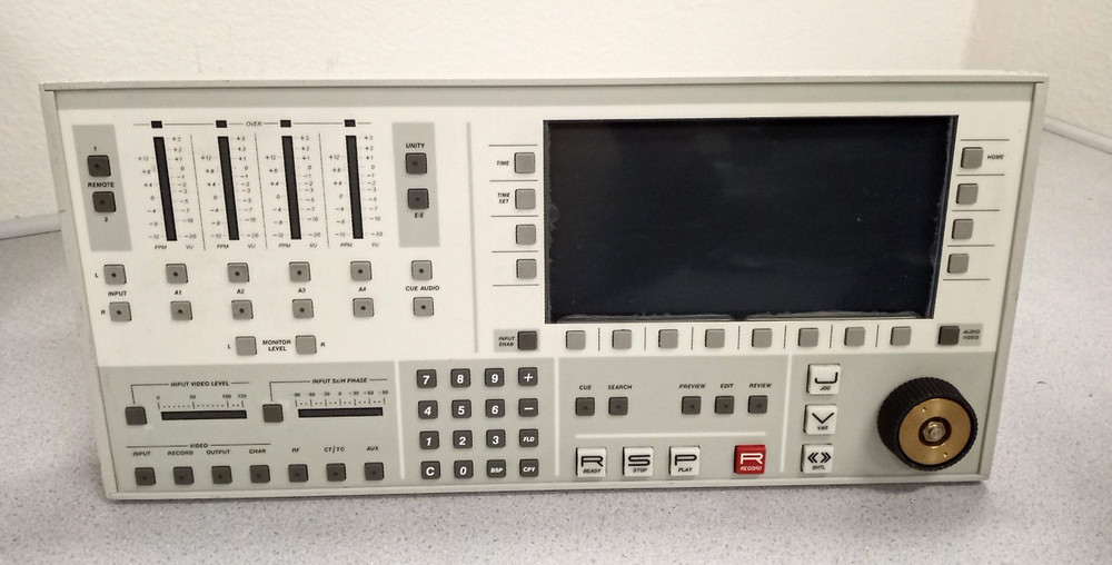 Ampex VPR-300 Video Production D-2 Jog Wheel Controller Recorder
