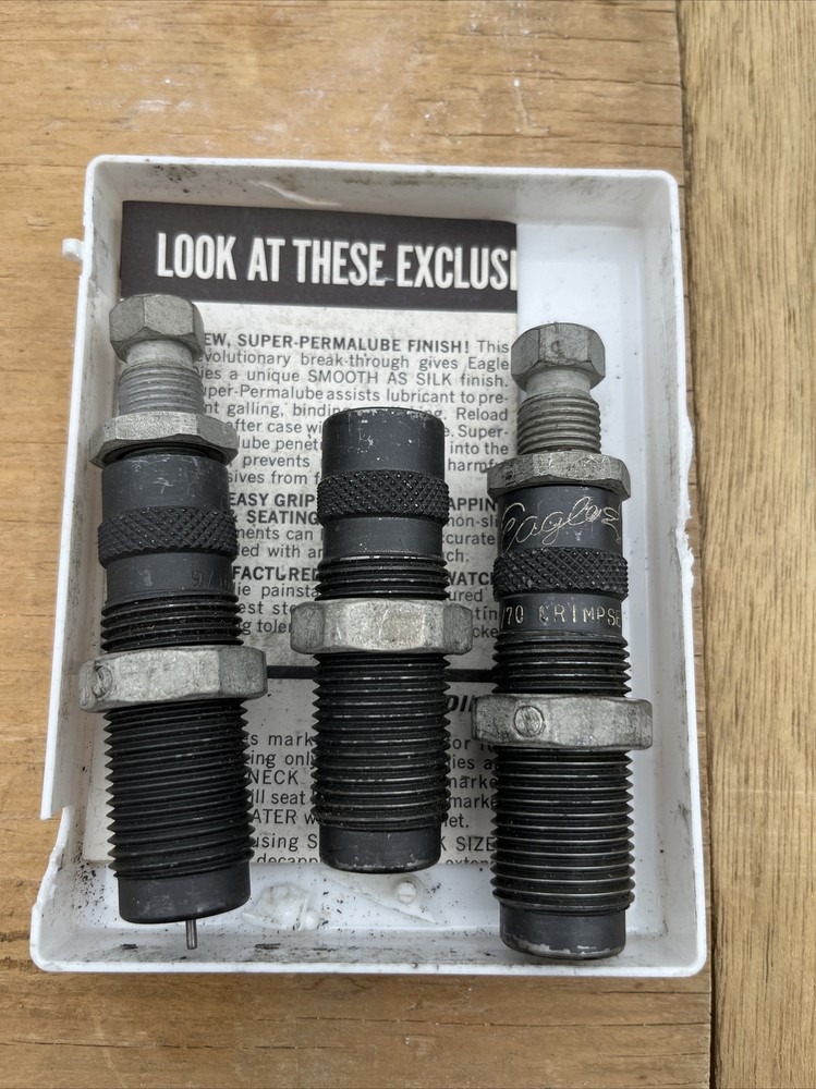 VINTAGE EAGLE 45/70 RELOADING DIE SET OF THREE.