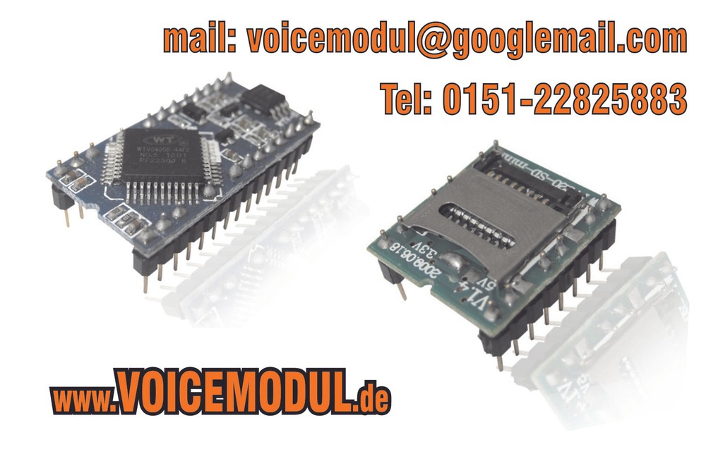 Sound Module with Magnetic Sensor, Light Sensor or Button and USB, Sound Recorder