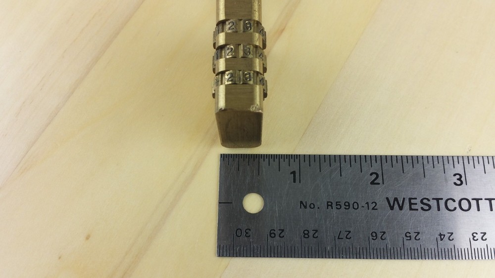 2x Master Padlock 3-Digit Combination Resettable Lock Bronze