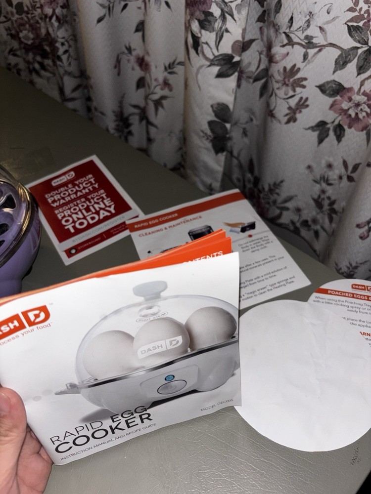Dash rapid egg cooker unprocess your food pre-owned in box