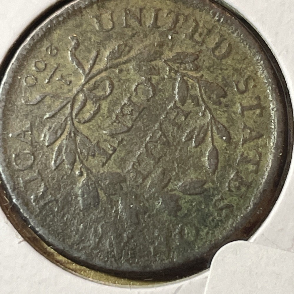 1808 Colonial US Draped Bust Copper 1/2 Cent