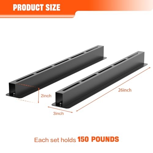 Garage Ceiling Bin Storage Rack, Adjustable Heavy Duty Overhead for 5 bins