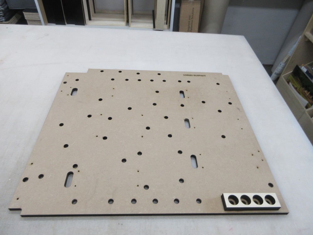 Williams Cosmic Gunfight Pinball Replacement wood light panel