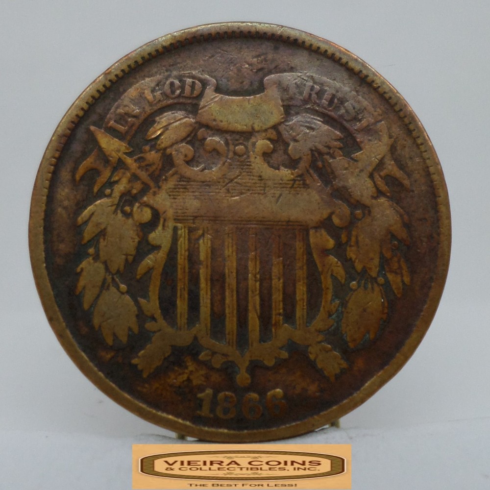 1866 Two-Cent Piece, 2 Cents Piece - #C58802NQ