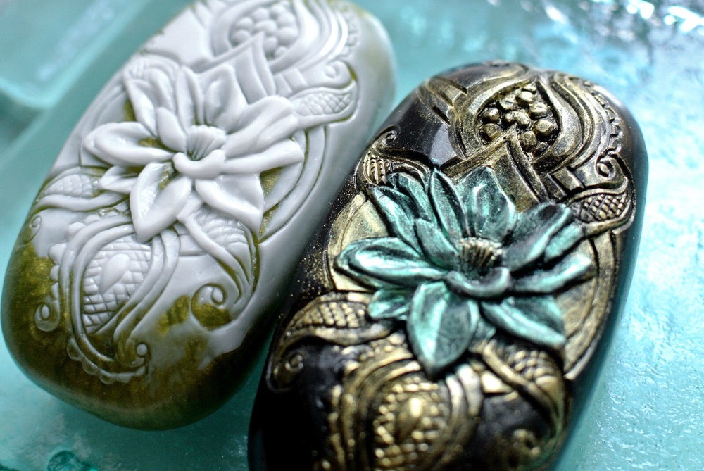LOTUS SILICONE MOLD for soap making and other crafts