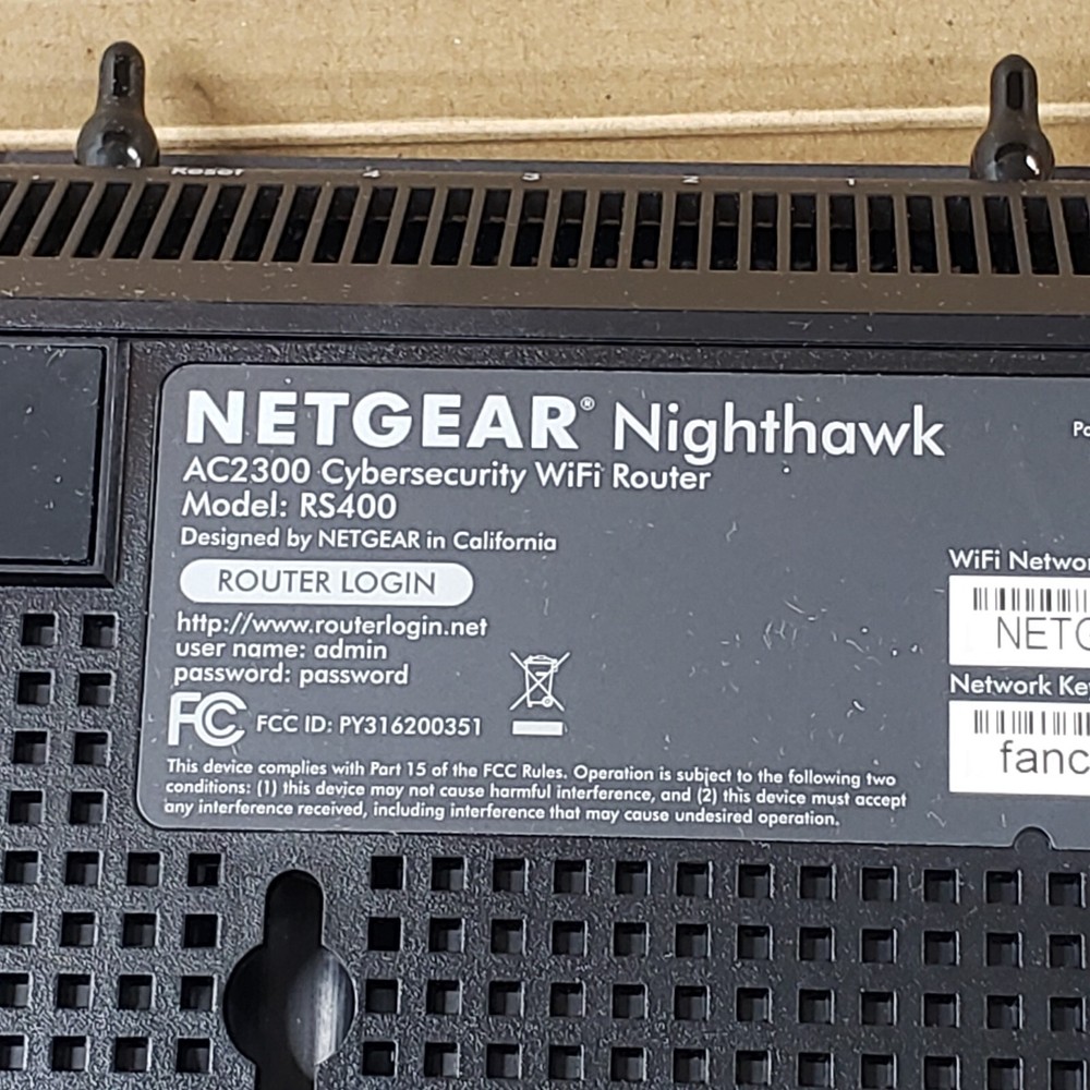 NetGear Nighthawk AC2300 Cybersecurity WiFi Router