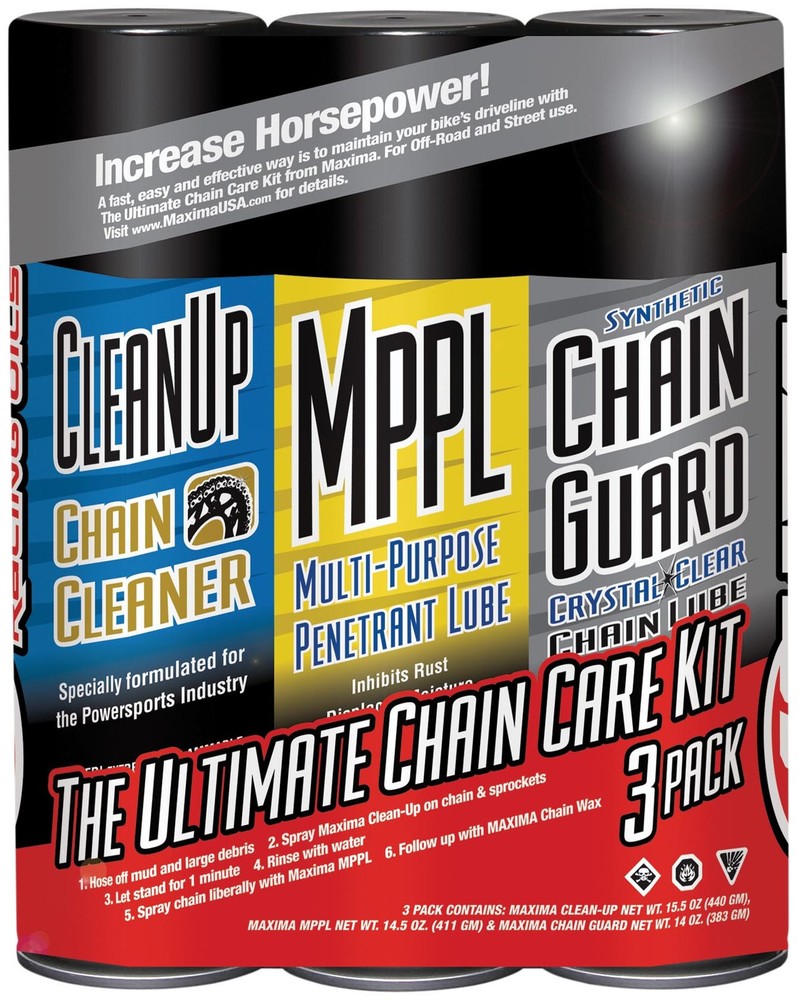 Maxima™ 70-779203 Synthetic Ultimate Chain Care Kit - Combo 3 Pack
