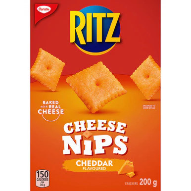 Christie Ritz Cheese Nips Crackers, 200g/7.1 oz