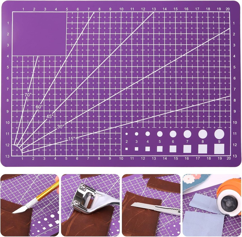 A5 Self Healing Cutting Mat Double Sided, Small Cutting Mat Great for Scrapbo...