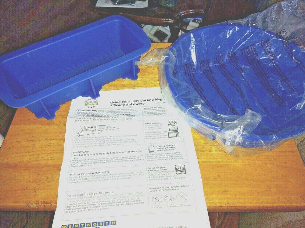 CUISINE MAGIC 2 PIECE SILCONE BAKEWARE NEW