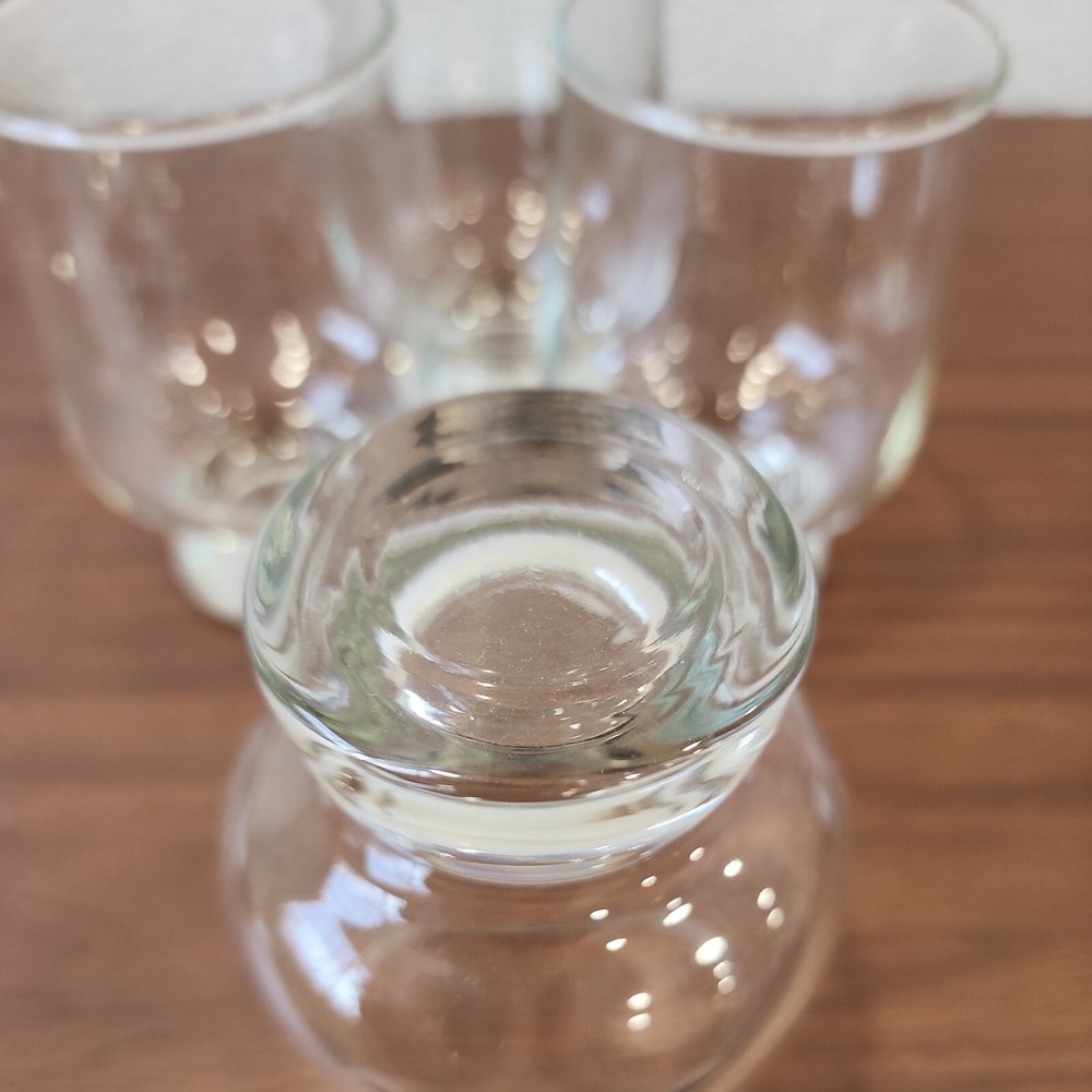 Aurora by Tuscany Crystal Solid Base drinkware Stackable 12 oz Glasses MCM