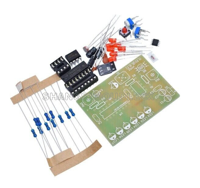 Light control flow lamp DIY kit electronic skills CD4017 light control lamp NEW