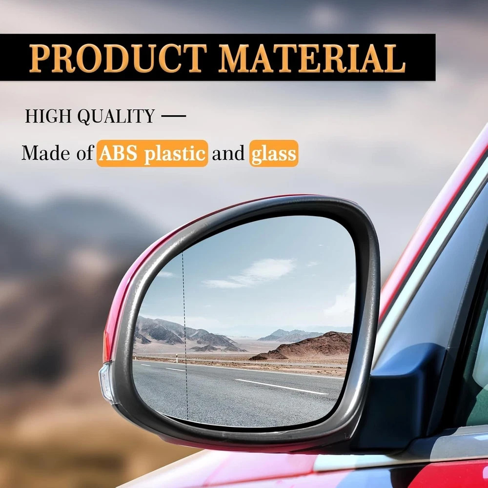Heated Mirror Glass Replacement for 2009-2017 TIGUAN Convex-Left Driver Side