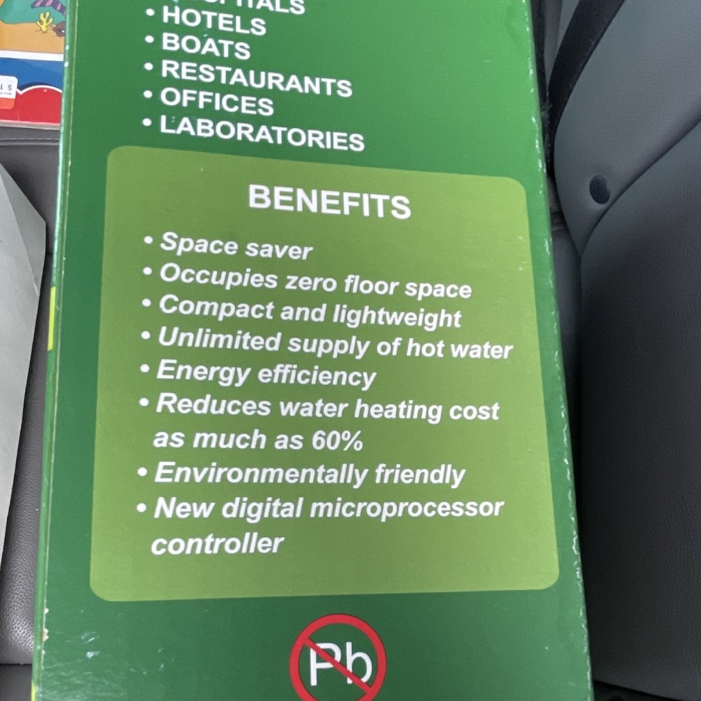 Titan Electric Tankless Water Heater Compact White Instant Wall Mount 220V/240V