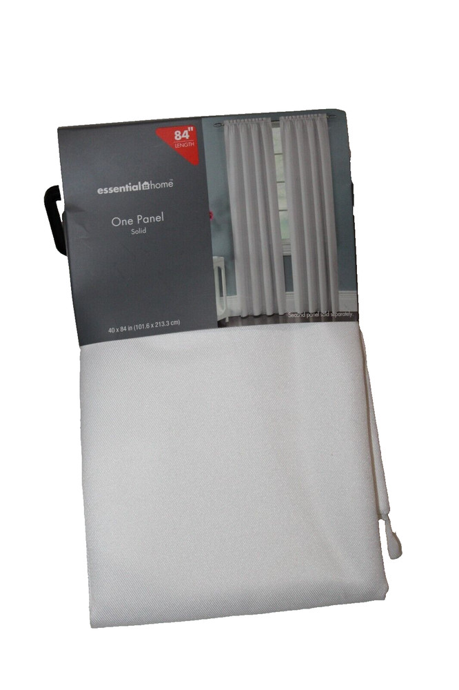 Essential Home One Solid White Panel 40"x84"