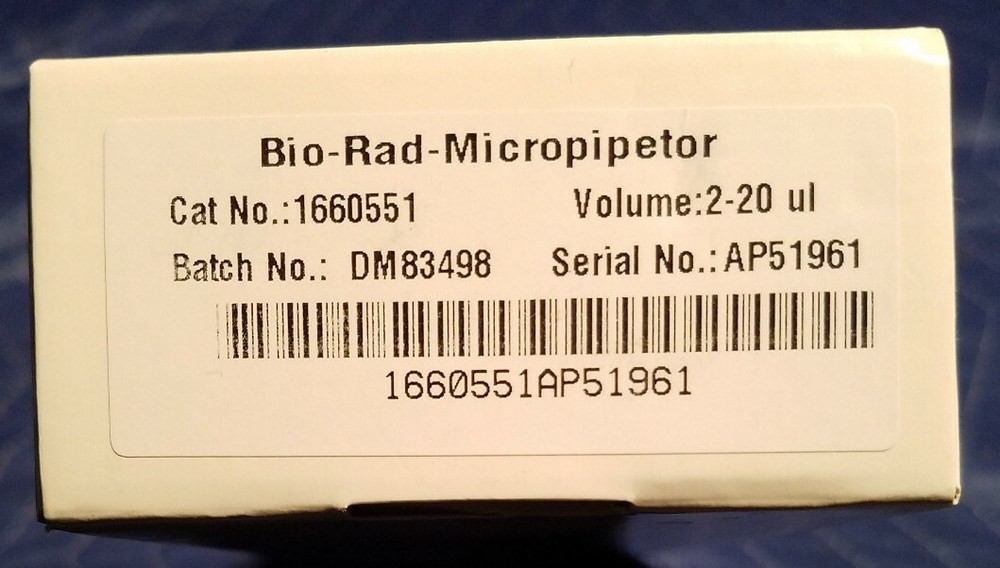 Bio-Rad Micropipetor (2-20 uL)