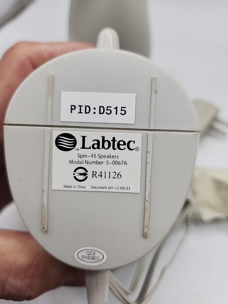 Labtec Spin-45 Multipurpose Stereo Speakers. for CD, MP3, PC Untested