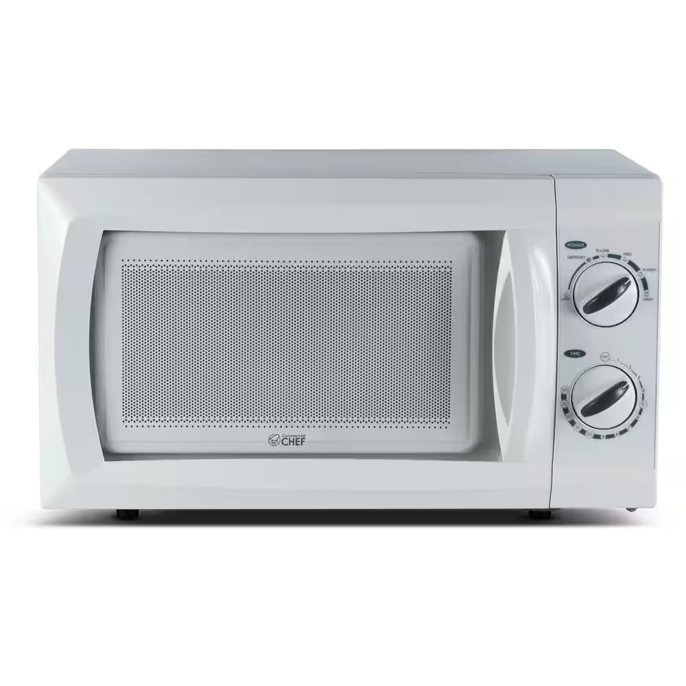0.6 Cu. Ft. Counter Top Microwave, White