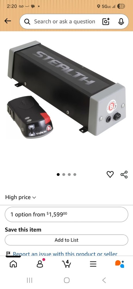 Stealth Brake Buddy System New Never Installed. open box item.