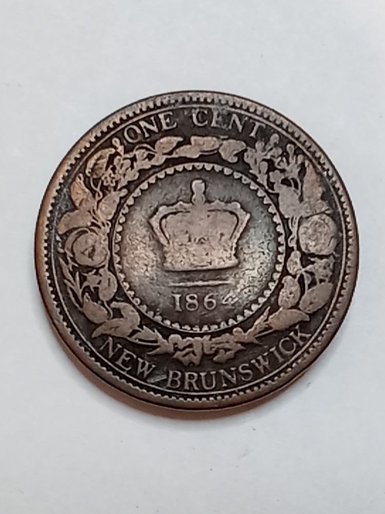 1864 NEW BRUNSWICH LARGE ONE CENT COIN, 1792