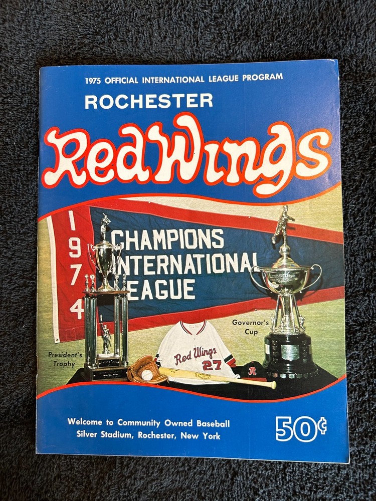 1975 ROCHESTER RED WINGS INTERNATIONAL LEAGUE PROGRAM MID GRADE M623